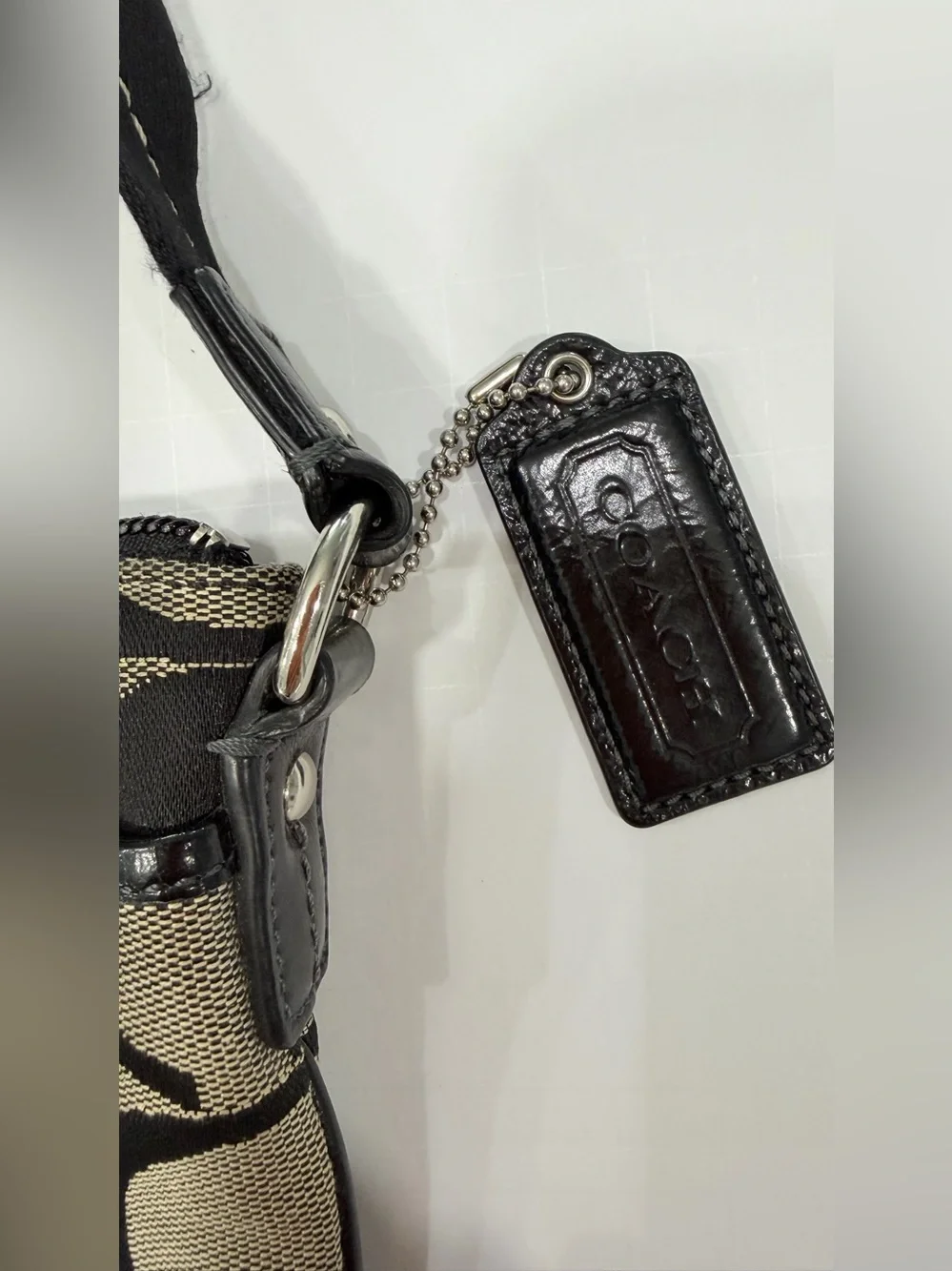 Coach Crossbody with Black and Tan Signature Print